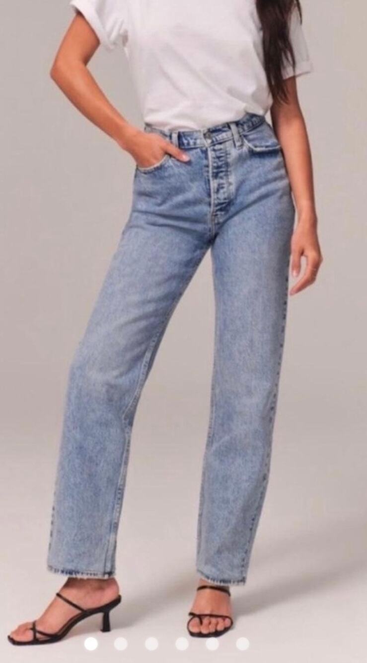 Abercrombie & Fitch Women’s The Dad High Rise Jeans Button Fly   30/10 regular